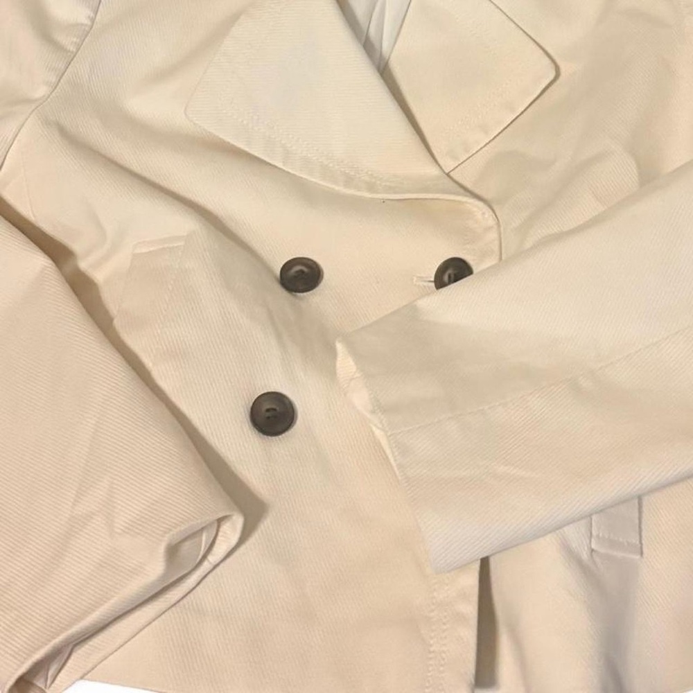 Ann Taylor Women's Off-White Pea Coat - Picture 6 of 9